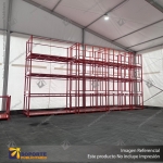 PALLET METALICO APILABLE (MAX. 4 NIVELES) PARA RACK BASE PERIMETRAL 200*120*140 CMS