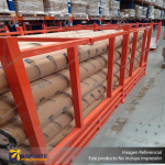 PALLET METALICO APILABLE (MAX. 4 NIVELES) PARA RACK BASE PERIMETRAL 200*120*140 CMS