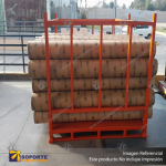 PALLET METALICO APILABLE (MAX. 4 NIVELES) PARA RACK BASE PERIMETRAL 262*130*140 CMS