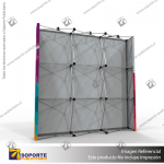 PANEL ARAÑA TEXTIL RECTO 3 CUERPOS (225*230 CMS)