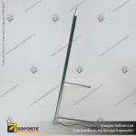 PANEL MENU SLIM BOX 1 CARA A2 CON PINES (435X600) COLOR PLATEADO