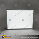 PANEL MENU SLIM BOX 1 CARA A4 CON PINES (225X304) COLOR PLATEADO