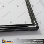PANEL MENU SLIM BOX COLGANTE CON BRAZO TELESCOPICO (600X1200) COLOR NEGRO
