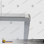 PANEL MENU SLIM BOX DOBLE CARA COLGANTE PIOLAS (1000X350) COLOR PLATEADO