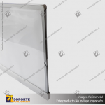 PANEL MENU SLIM BOX DOBLE CARA COLGANTE PIOLAS (1200X450) COLOR PLATEADO