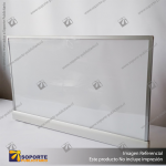 PANEL MENU SLIM BOX DOBLE CARA COLGANTE PIOLAS (600X350) COLOR PLATEADO
