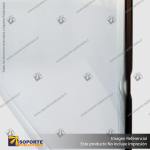 PANEL MENU SLIM BOX DOBLE CARA COLGANTE PIOLAS (900X350) COLOR PLATEADO