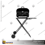PARRILLA PARA CARBON PLEGABLE CON RUEDAS 