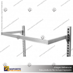 PERCHA ESTANTE EN PERFIL 20X20 MM - RETORNO DE 30 CM