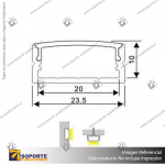 PERFIL PARA CINTA LED ALP 014