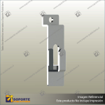 PICTURE HOOK - WALL MOUNTED - CHROME - 25W X 80H O/A