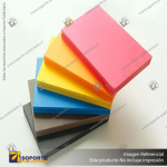 PLANCHA PVC ESPUMADO / SINTRA / TROVICEL 3 MM 1.22*2.44 MTS COLOR NEGRO 0.50 DENSIDAD (MEDIA)