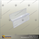 PLANKWALL SLATWALL CLIP PC2 - CLEAR POLYCARB - 50MM