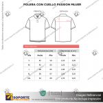 POLERA CON CUELLO PASSION/LARGE/AZUL COSMO
