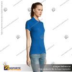 POLERA CON CUELLO PASSION/LARGE/AZUL COSMO