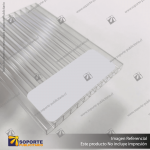 POLICARBONATO ALVEOLAR CRISTAL 8 X 1050 X 2900
