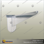 POLYCARBONATE 10 DEGREE UP SLOPING BRACKET - CLEAR POLYCARB - 10 DEGREE