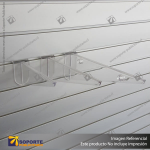 POLYCARBONATE SHELF BRACKET - CLEAR POLYCARB - 180MM