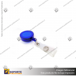 PORTA CREDENCIAL TIPO YO-YO AZUL