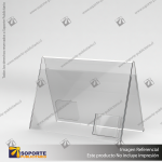 PORTA FOLLETO EN PORTA GRAFICA ACRILICO A3 (29.7*42 CMS) FORMATO A HORIZONTAL 2.5 MM