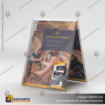 PORTA FOLLETO EN PORTA GRAFICA ACRILICO A3 (29.7*42 CMS) FORMATO A VERTICAL 2.5 MM