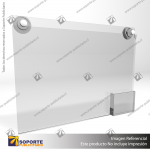 PORTA FOLLETO EN PORTA GRAFICA ACRILICO A3 (29.7*42 CMS) FORMATO MURO HORIZONTAL 2.5 MM