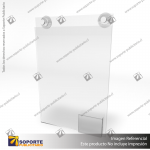 PORTA FOLLETO EN PORTA GRAFICA ACRILICO A3 (29.7*42 CMS) FORMATO MURO VERTICAL 2.5 MM