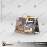PORTA FOLLETO EN PORTA GRAFICA ACRILICO A5 (14.8*21 CMS) FORMATO A HORIZONTAL 1.5 MM