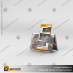 PORTA FOLLETO EN PORTA GRAFICA ACRILICO A6 (10.5*14.8 CMS) FORMATO A HORIZONTAL 1.5 MM