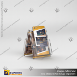 PORTA FOLLETO EN PORTA GRAFICA ACRILICO A6 (10.5*14.8 CMS) FORMATO A VERTICAL 1.5 MM