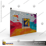 PORTA GRAFICA ACRILICO A3 (29.7*42 CMS) FORMATO MURO HORIZONTAL 2.5 MM + SET EMBELLECEDORES