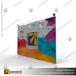 PORTA GRAFICA ACRILICO A3 (29.7*42 CMS) FORMATO MURO HORIZONTAL 2.5 MM + SET EMBELLECEDORES