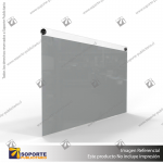 PORTA GRAFICA ACRILICO A3 (29.7*42 CMS) FORMATO MURO HORIZONTAL 2.5 MM + SET EMBELLECEDORES