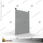 PORTA GRAFICA ACRILICO A4 (21*29.7 CMS) FORMATO MURO VERTICAL 2.0 MM + SET EMBELLECEDORES