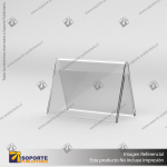 PORTA GRAFICA ACRILICO A5 (14.8*21 CMS) FORMATO A HORIZONTAL 1.5 MM