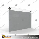 PORTA GRAFICA ACRILICO A5 (14.8*21 CMS) FORMATO MURO HORIZONTAL 1.5 MM + SET EMBELLECEDORES