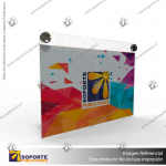 PORTA GRAFICA ACRILICO A5 (14.8*21 CMS) FORMATO MURO HORIZONTAL 1.5 MM + SET EMBELLECEDORES