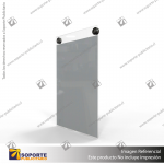 PORTA GRAFICA ACRILICO A5 (14.8*21 CMS) FORMATO MURO VERTICAL 1.5 MM + SET EMBELLECEDORES