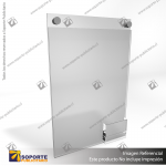 PORTA GRAFICA ACRILICO CON PORTA FOLLETO A3 (29.7*42 CMS) MURO VERTICAL 2 MM + SET EMBELLECEDOR