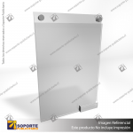 PORTA GRAFICA ACRILICO CON TARJETERO A3 (29.7*42 CMS) MURO VERTICAL 2 MM + SET EMBELLECEDOR