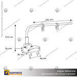 PORTA GRAFICA MAGNETICO MINI L 23 CMS PARA GONDOLAS