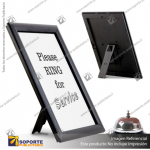 PORTA GRAFICA MARCO CLIP ALUMINIO FORMATO A4 (21*29.7 CMS) BASE ESCRITORIO