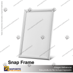 PORTA GRAFICA MARCO CLIP ALUMINIO FORMATO A4 (21*29.7 CMS) BASE ESCRITORIO