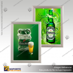 PORTA GRAFICA MARCO CLIP ALUMINIO FORMATO A5 (14.8*21 CMS)