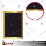 PORTA GRáFICA PARA SEPARADOR EMPERADOR Y/O CORONA VERTICAL DORADA