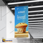 PORTA PENDON CORTINA ROLLER SOPORTE TECHO 85*200 CMS (C10)
