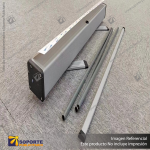 PORTA PENDON ROLLER EURO BASE COLOR ALUMINIO 80*200 CMS (C12)