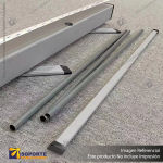 PORTA PENDON ROLLER EURO BASE COLOR ALUMINIO 80*200 CMS (C12)