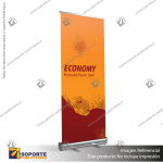 PORTA PENDON ROLLER EURO BASE COLOR ALUMINIO 80*200 CMS (C12)