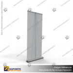 PORTA PENDON ROLLER PRO BASE COLOR ALUMINIO 80*200 CMS (C4)